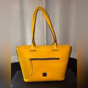Dooney and Bourke Yellow Beacon Leather Tote